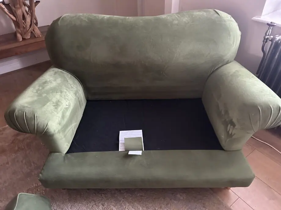Swoon Willows Loveseat, Fern Green Easy Velvet