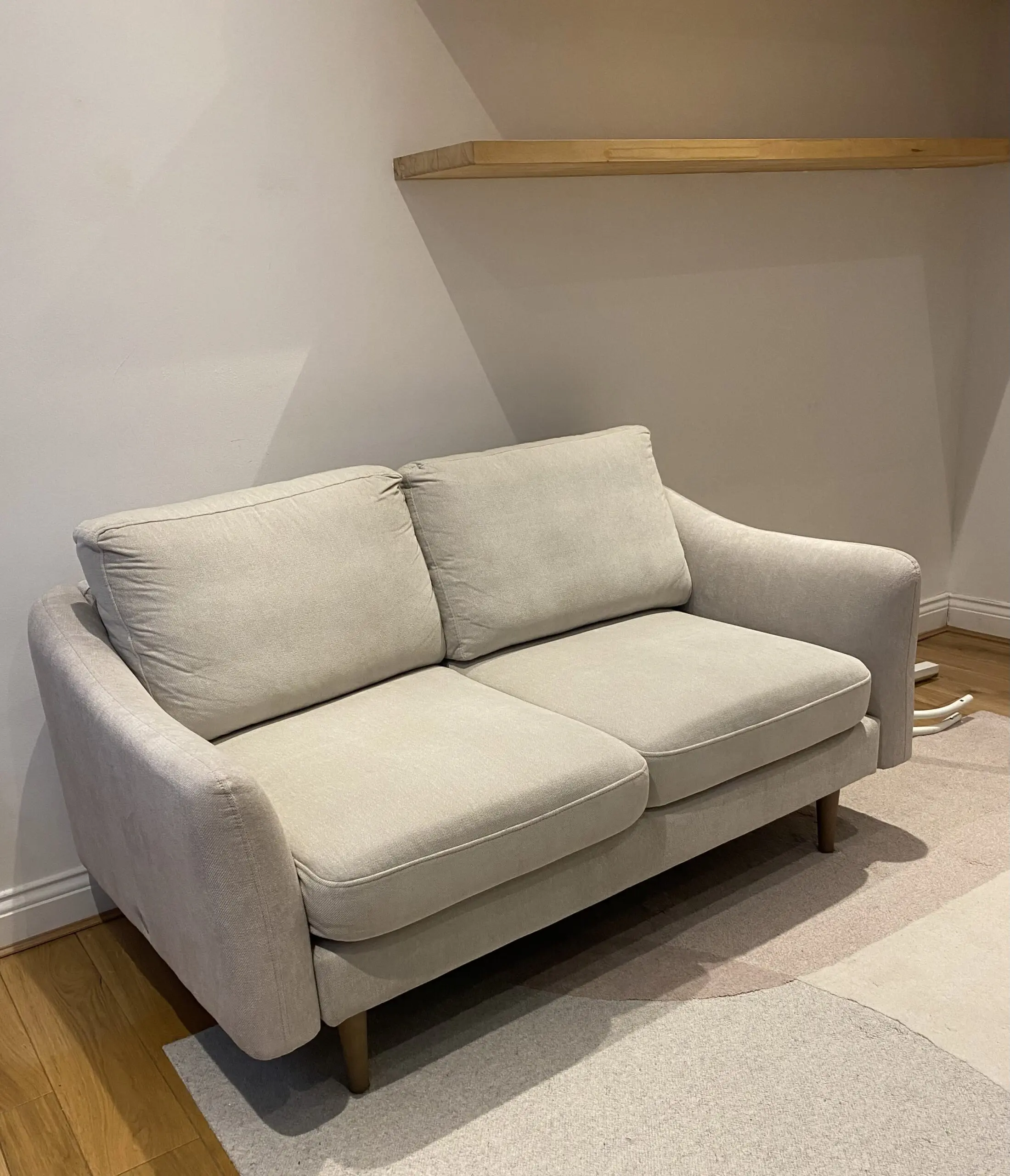 SNUG The Rebel 2 seater sofa in biscuit beige