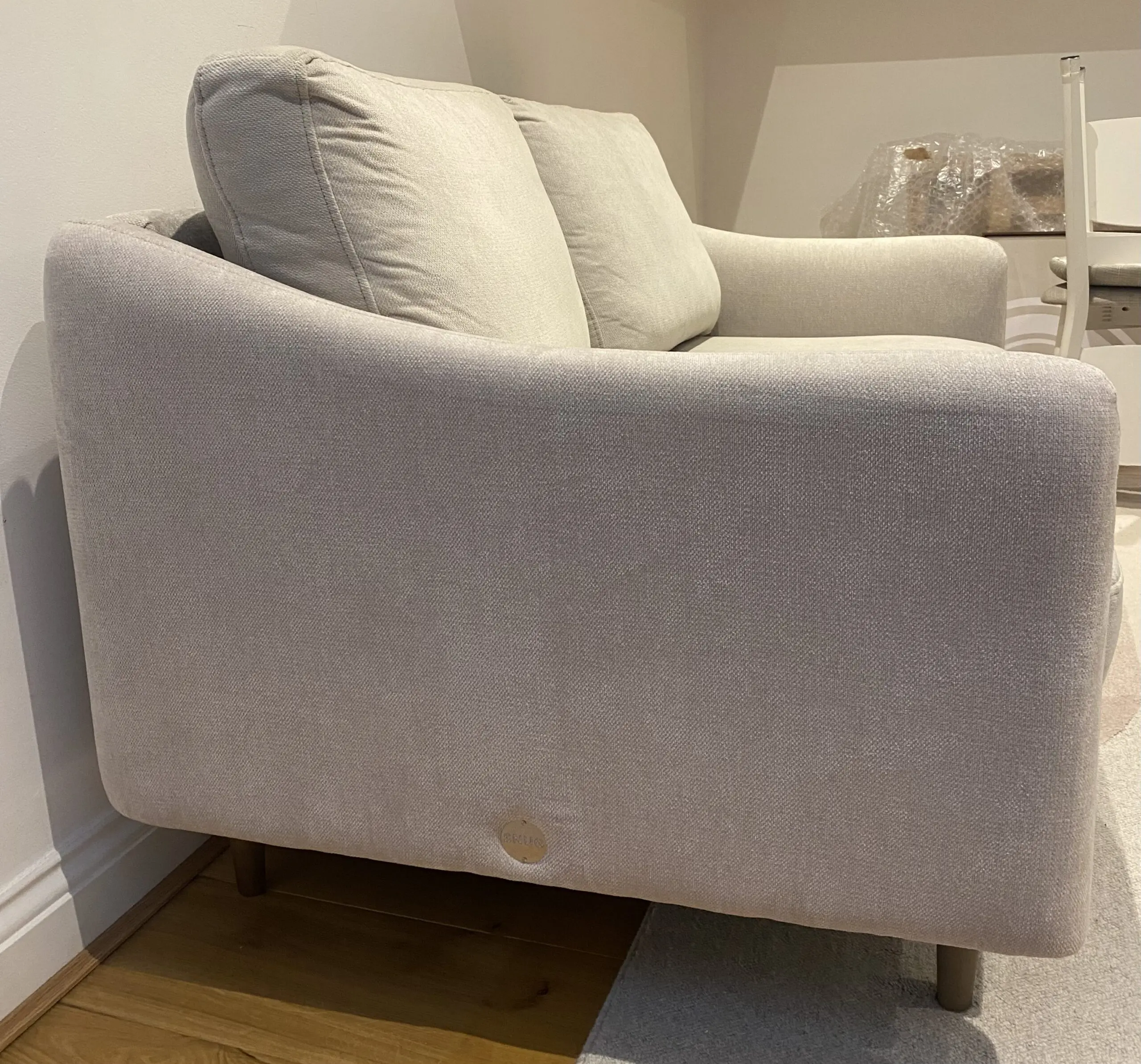 SNUG The Rebel 2 seater sofa in biscuit beige