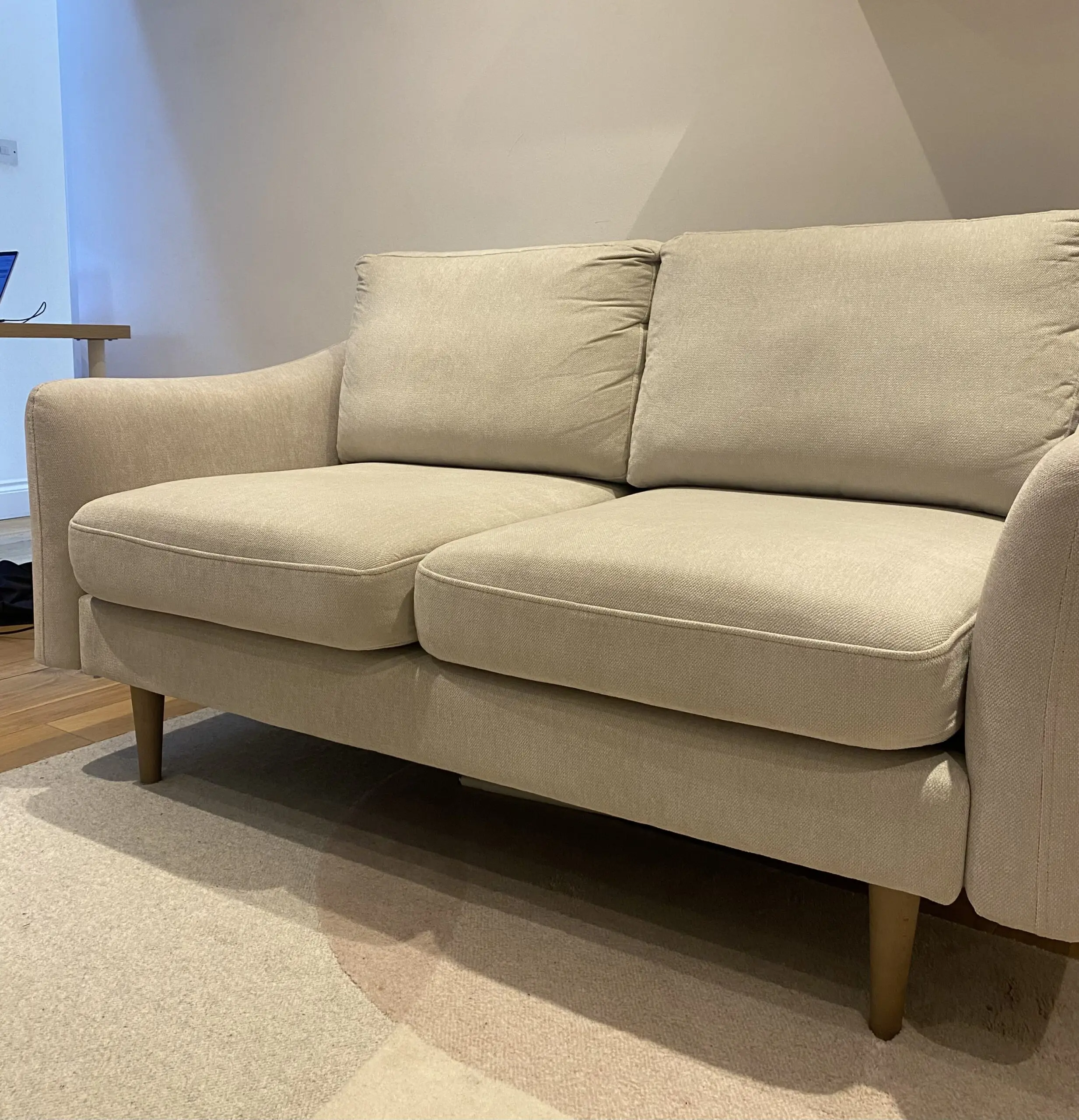 SNUG The Rebel 2 seater sofa in biscuit beige