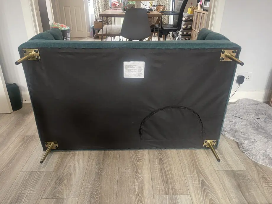 Furniture 123 teal loveseat