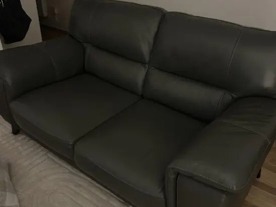 Charcoal grey 2 seat sofa