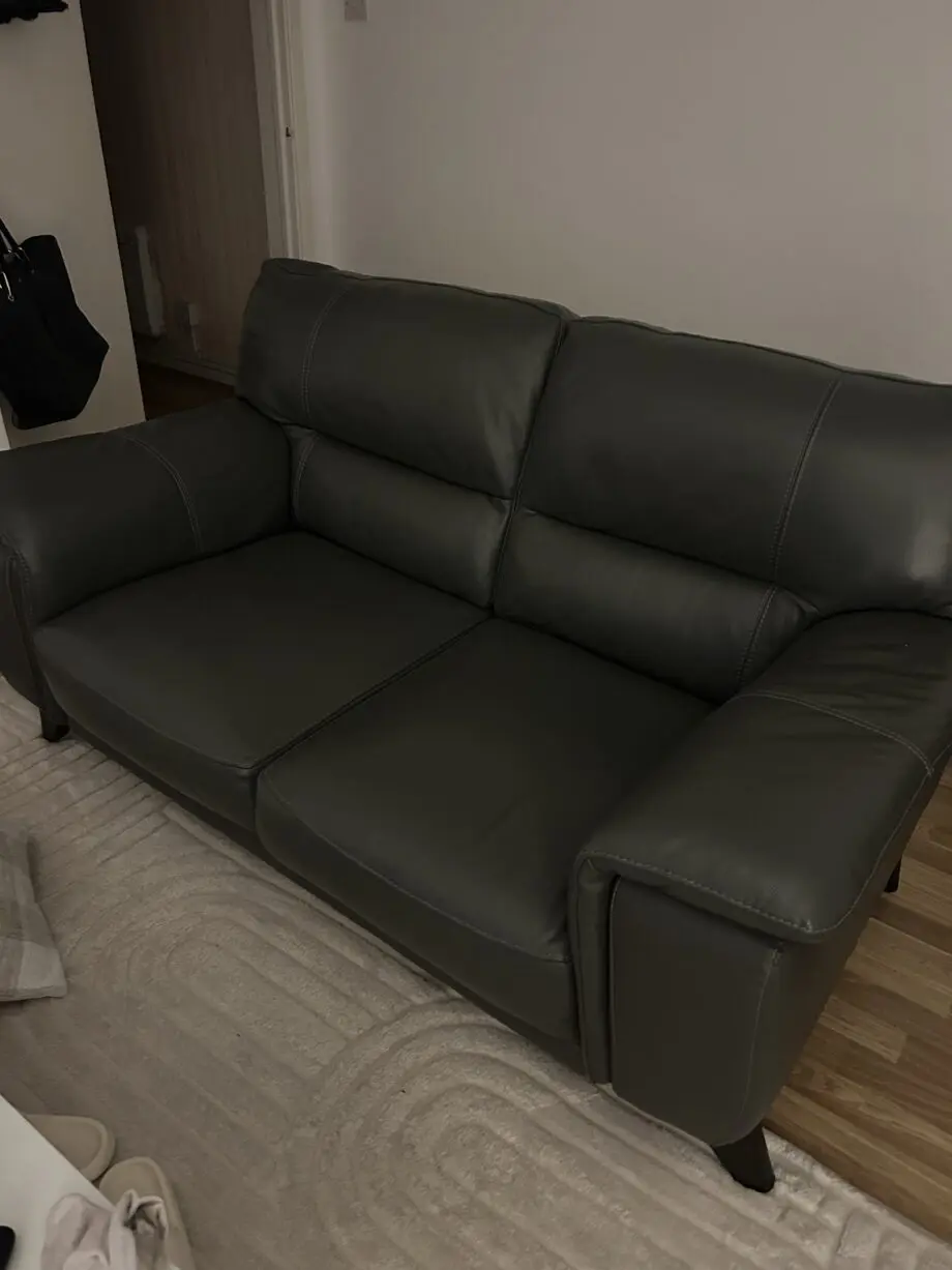 Charcoal grey 2 seat sofa