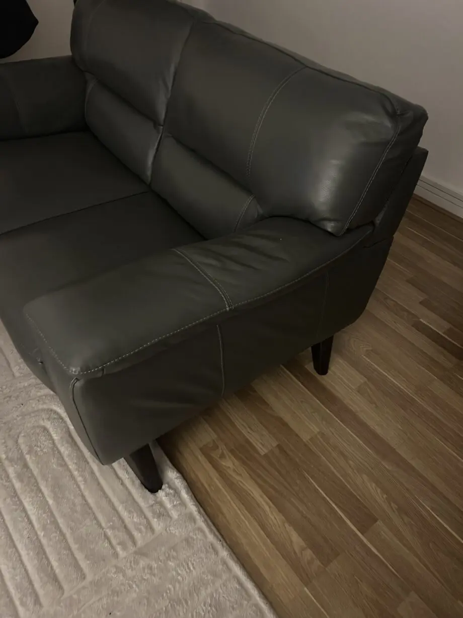Charcoal grey 2 seat sofa
