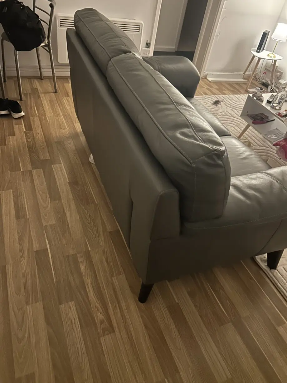 Charcoal grey 2 seat sofa