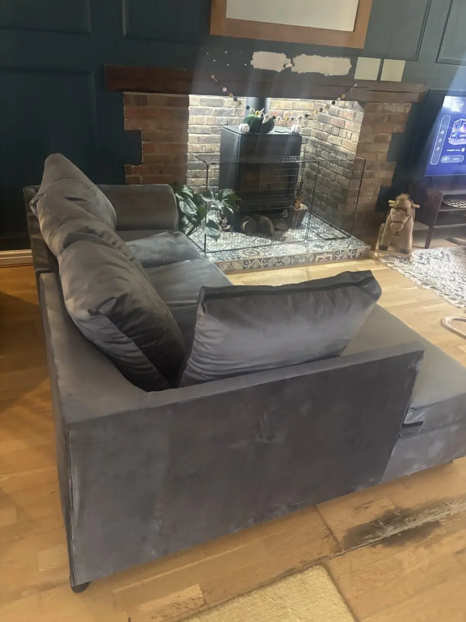 Brand new corner grey sofa