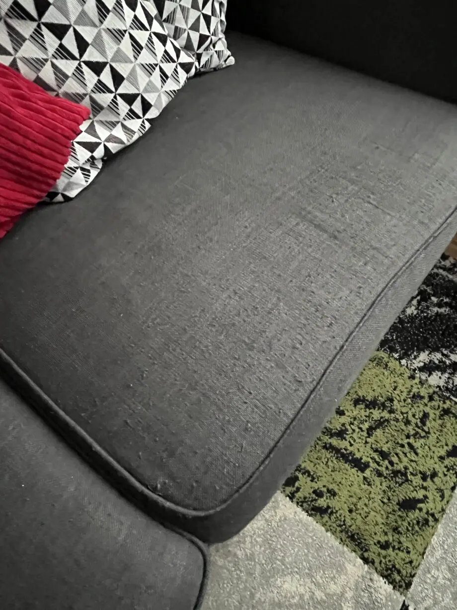 DFS charcoal sofa, two sofa chair and a footstool.