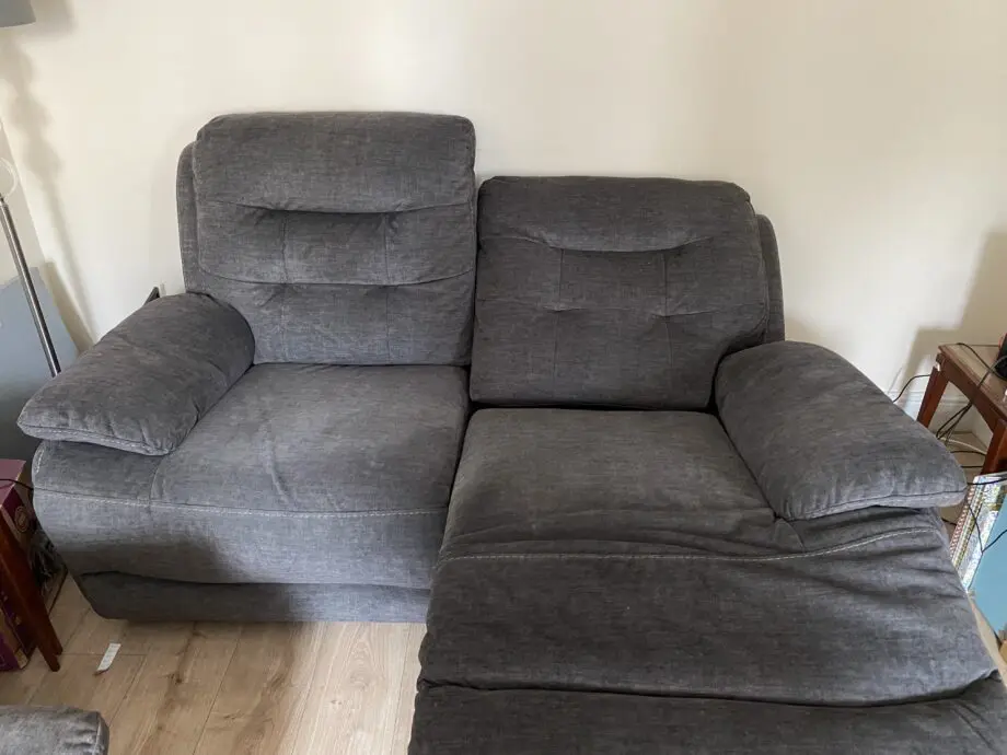 Oakwood Furniture Land Plush Charcoal Electric Recliner Set