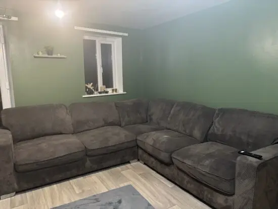 Grey corner sofa