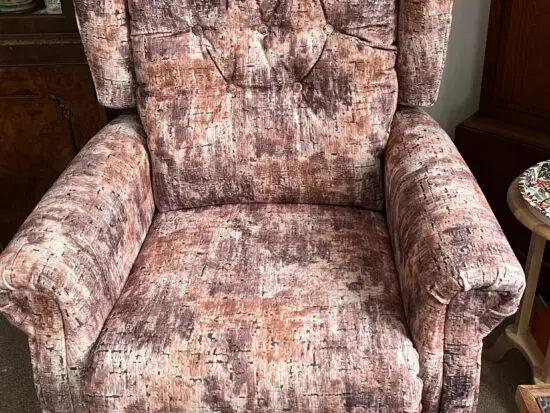 Bespoke hand crafted rise recliner armchair chair
