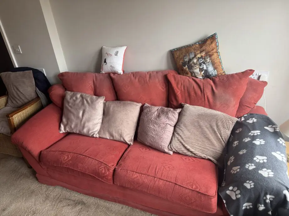 Red 2 Seater Sofa