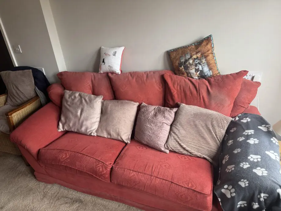 Red 2 Seater Sofa
