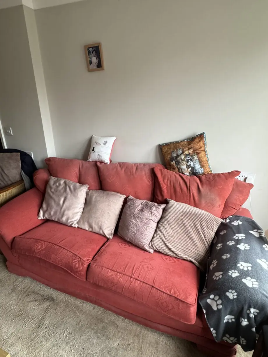 Red 2 Seater Sofa