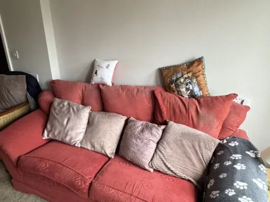 Red 2 Seater Sofa
