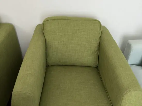 Green armchair