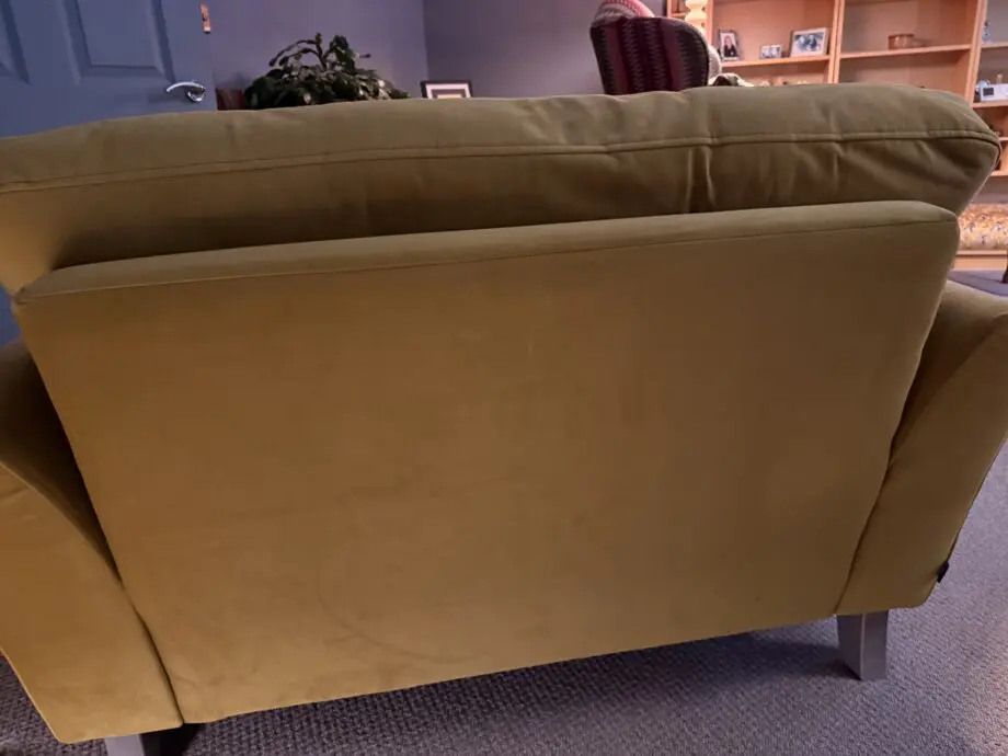 DFS Patterdale Velvet Sofa in Turmeric