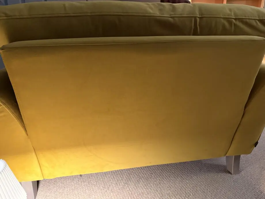 DFS Patterdale Velvet Sofa in Turmeric