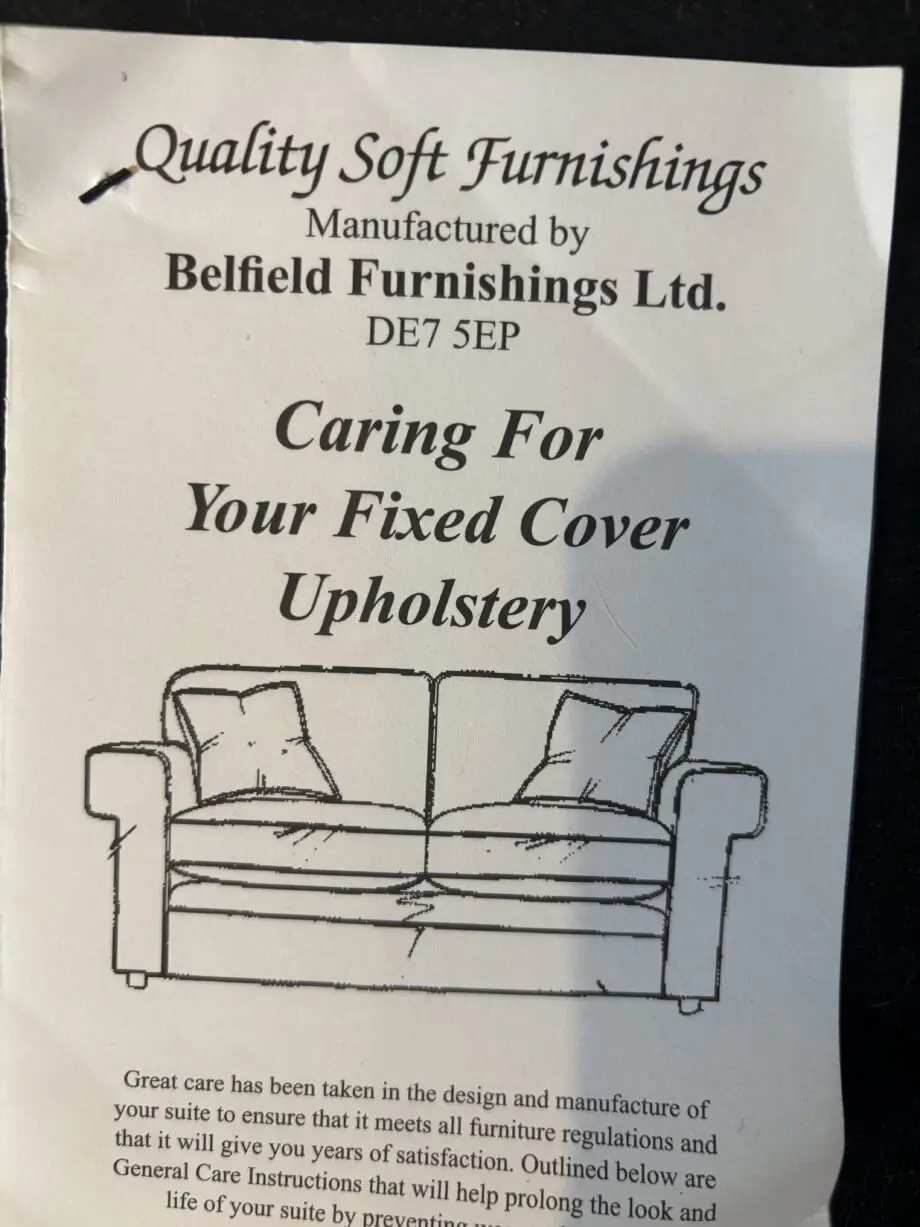 2 seater sofa and Armchair