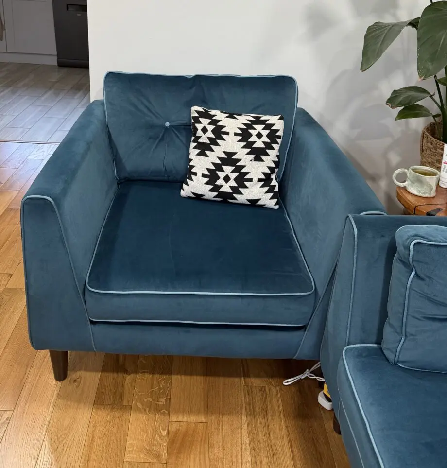 Sofology 4 seater sofa and chair