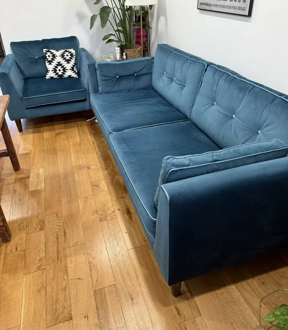 Sofology 4 seater sofa and chair