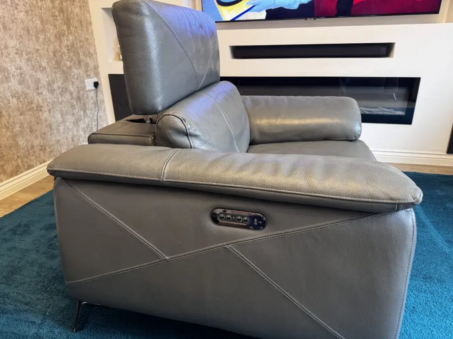 DFS Grey Caldo Single Seater Power Recliner