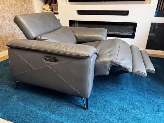 DFS Grey Caldo Single Seater Power Recliner