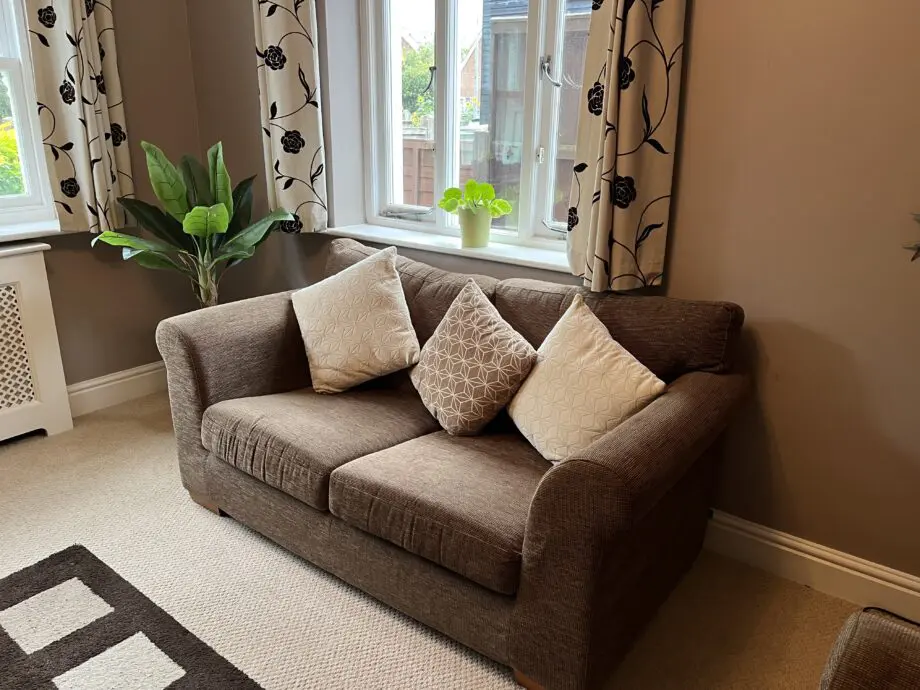 Next Brown 2-Seater Sofa & Chair