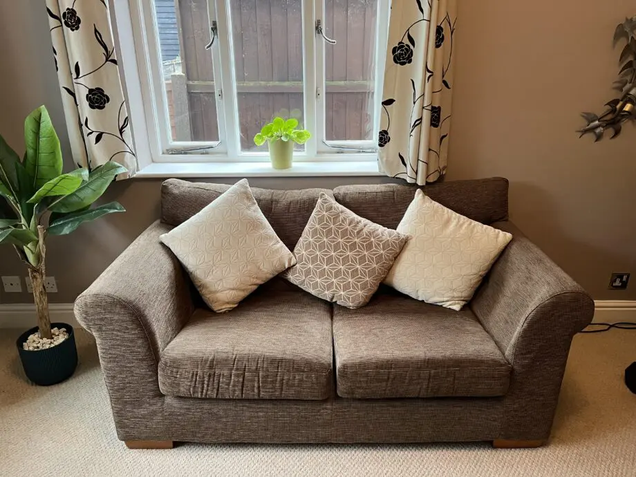 Next Brown 2-Seater Sofa & Chair