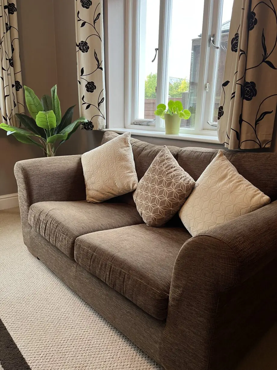 Next Brown 2-Seater Sofa & Chair