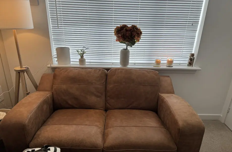 DFS “Thor” 2 seater sofa in Tan