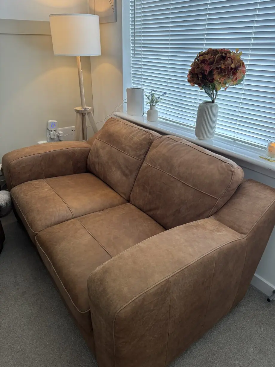 DFS “Thor” 2 seater sofa in Tan