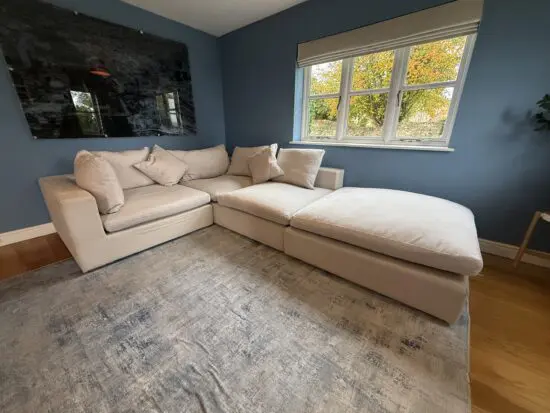 Sofa.com Long Island Corner extra large corner sofa with chaise in light grey