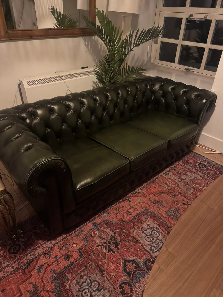 Thomas Lloyd 3 Seat Green Sofa