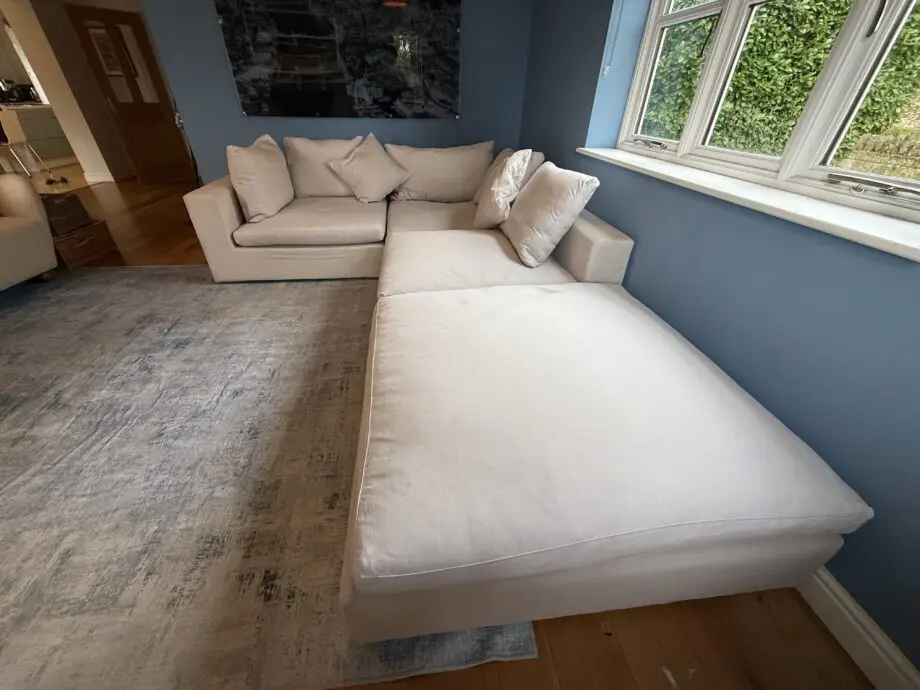 Sofa.com Long Island Corner extra large corner sofa with chaise in light grey