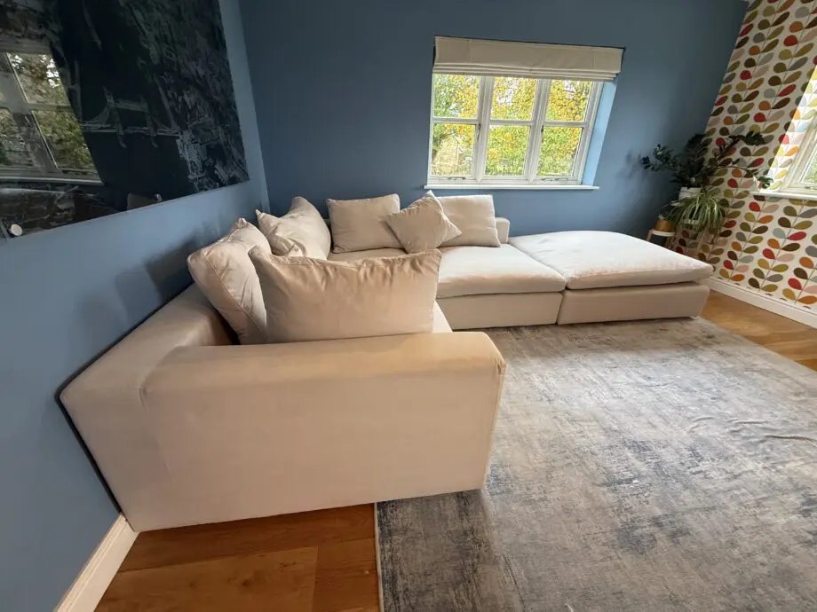 Sofa.com Long Island Corner extra large corner sofa with chaise in light grey