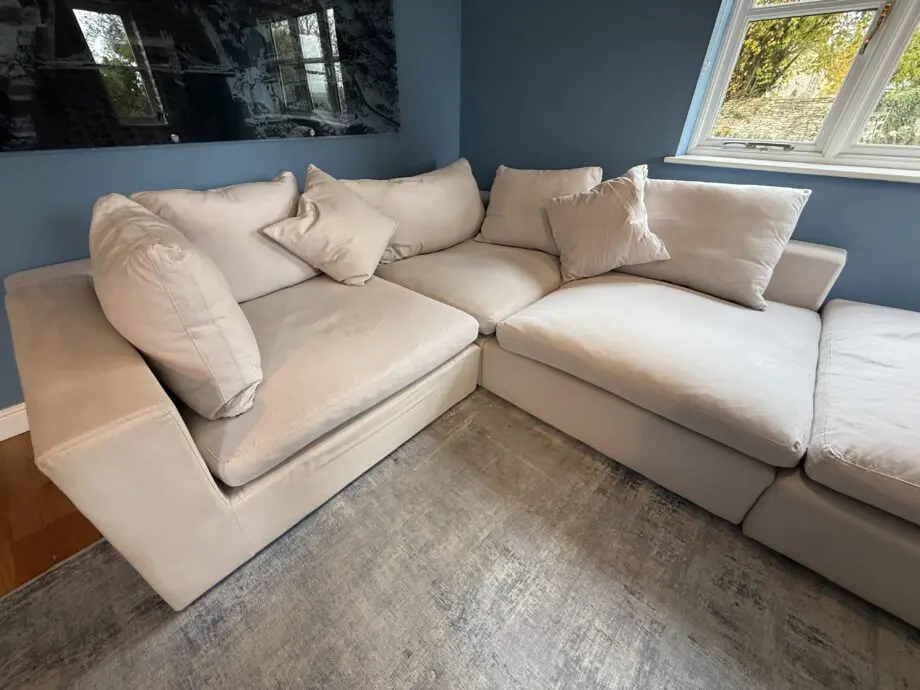 Sofa.com Long Island Corner extra large corner sofa with chaise in light grey