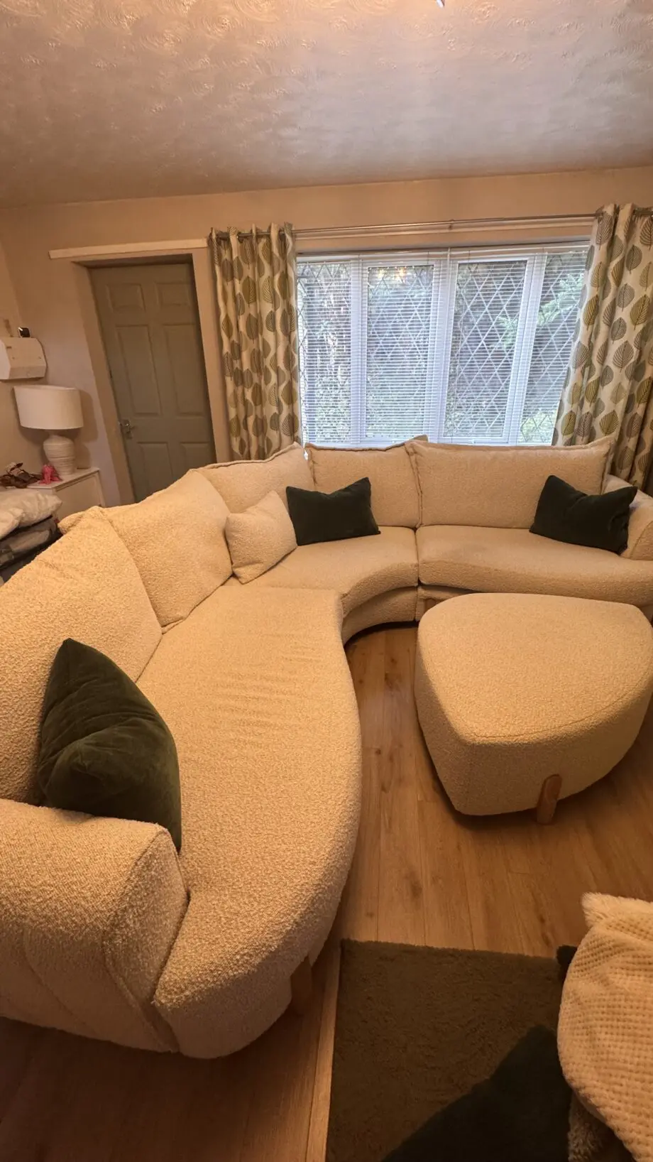 DFS Platinum Range Cream Boucle Bellino Sofa