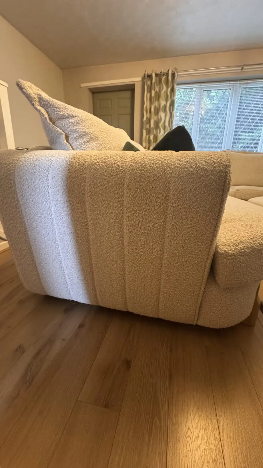 DFS Platinum Range Cream Boucle Bellino Sofa
