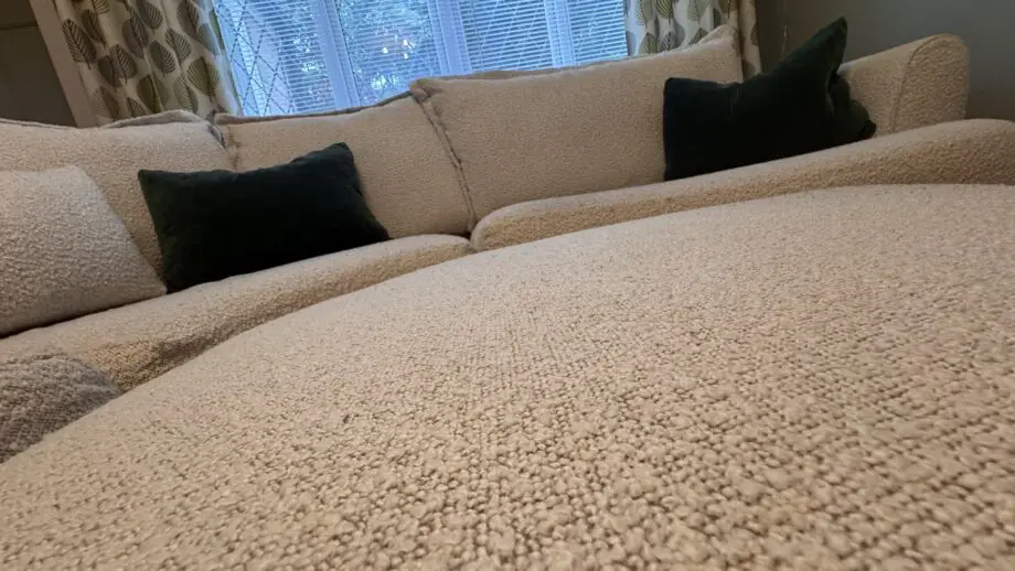 DFS Platinum Range Cream Boucle Bellino Sofa