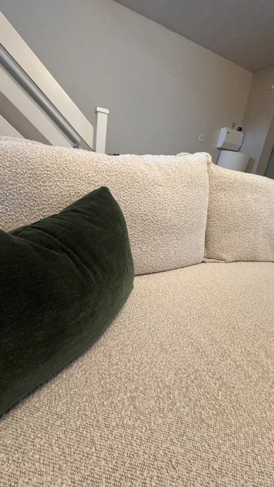 DFS Platinum Range Cream Boucle Bellino Sofa