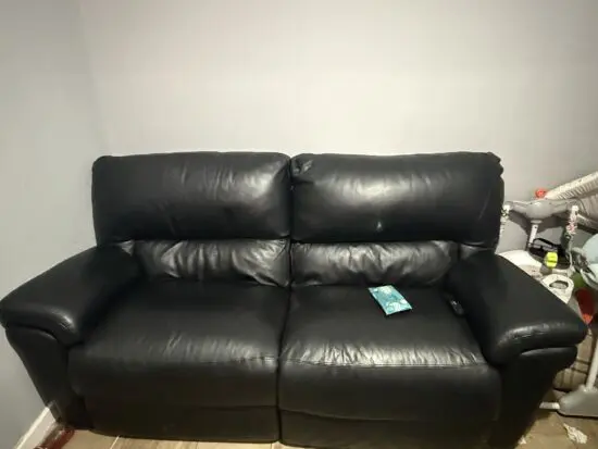 Black leather 2 months old