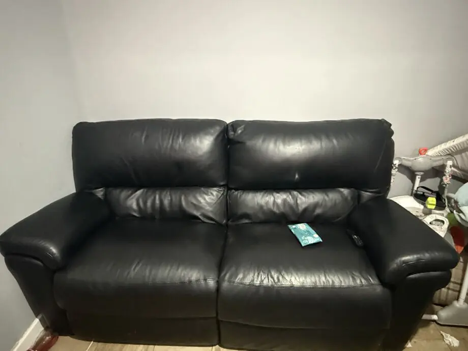 Black leather 2 months old