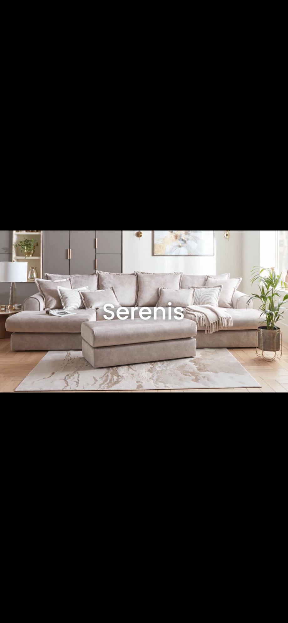 New Serenis DFS double ended chassis sofa