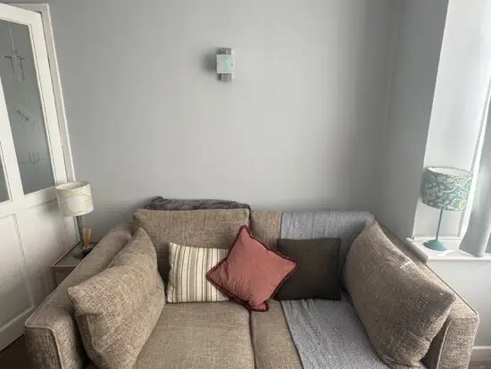 DFS 3 seater sofas in beige/stone