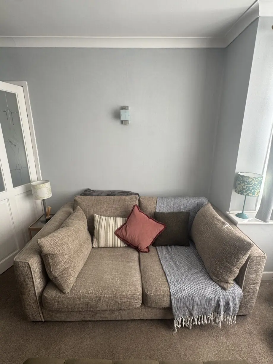 DFS 3 seater sofas in beige/stone