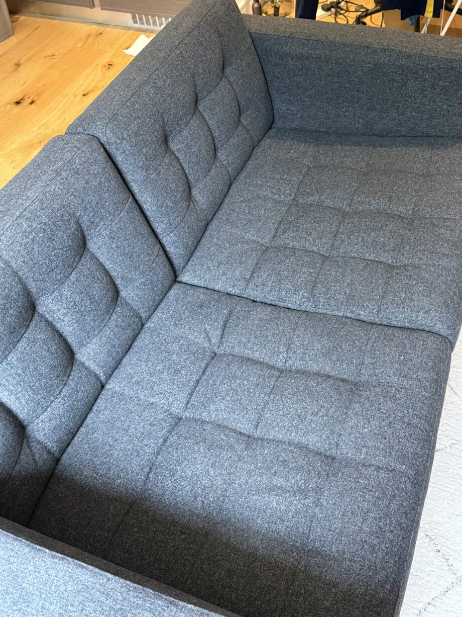 Ikea dark navy blue good condition 2 seater sofa