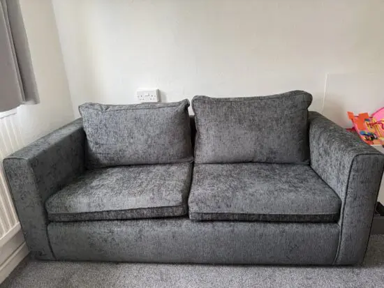 Brand New 3-Seater Grey Fabric Sofa – SE15 Collection Only