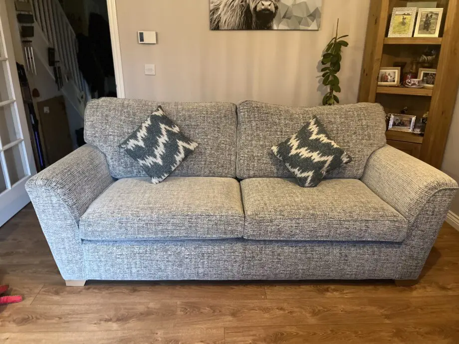 Scs light grey 3 seater sofa