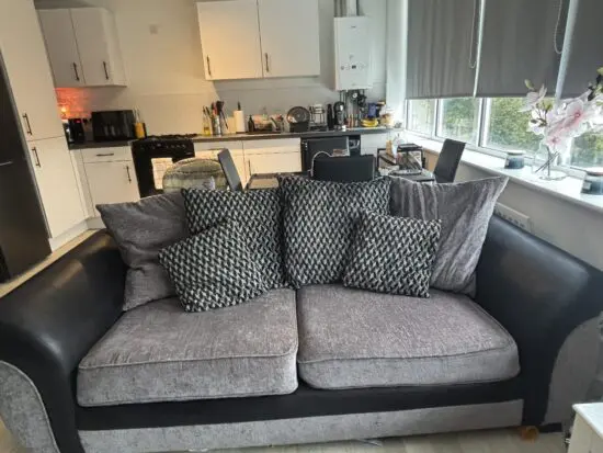 3 Seater Sofa Scatter Back X2