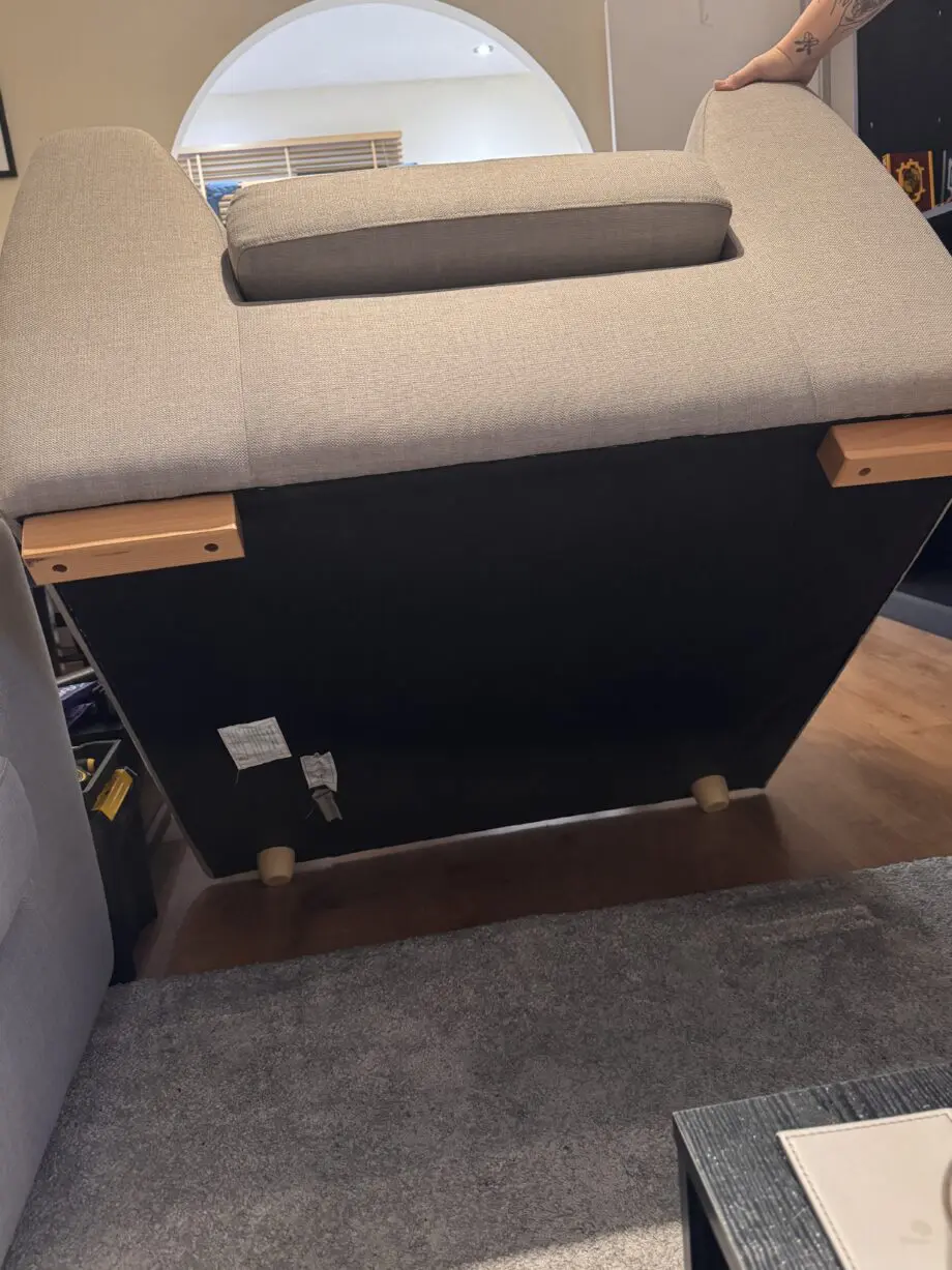 DFS Grey Sofa & Arm Chair